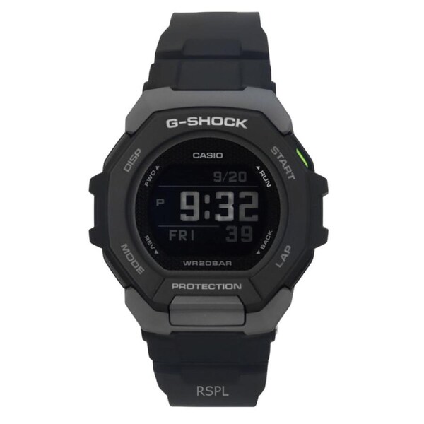 Casio G-SHOCK G-SQUAD Digital Bluetooth Mobile Link GBD-300-1 200M Mens Watch