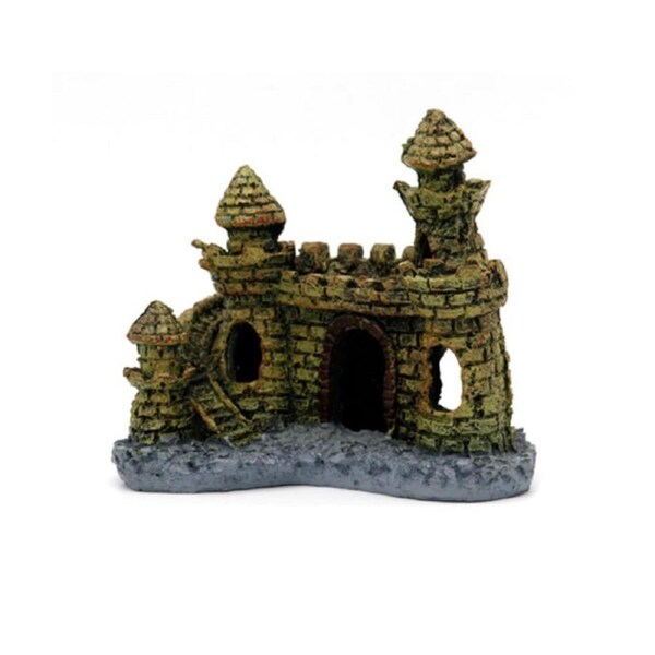 Aquarium Castle Decor Set Betta Shrimp Turtle Fish Tank Hide House