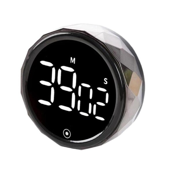 Digital Kitchen Timer Large LED Display Magnetic Countdown Timer-Brown