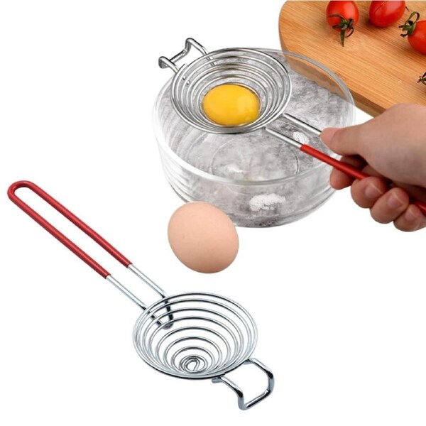 Stainless Steel Egg Separator Egg Yolk White Separation Kitchen Tool for Baking Cake