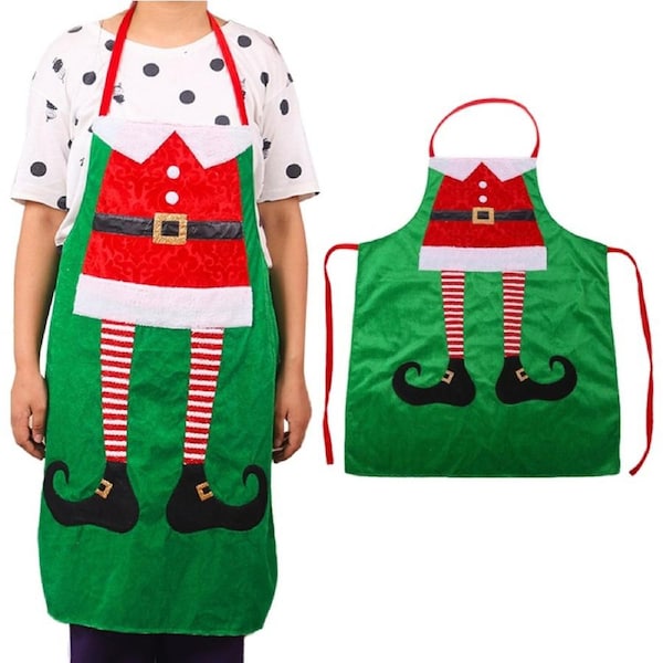 Christmas Aprons Adjustable Cooking Aprons for Kitchen Party Gardening Baking-Style 2