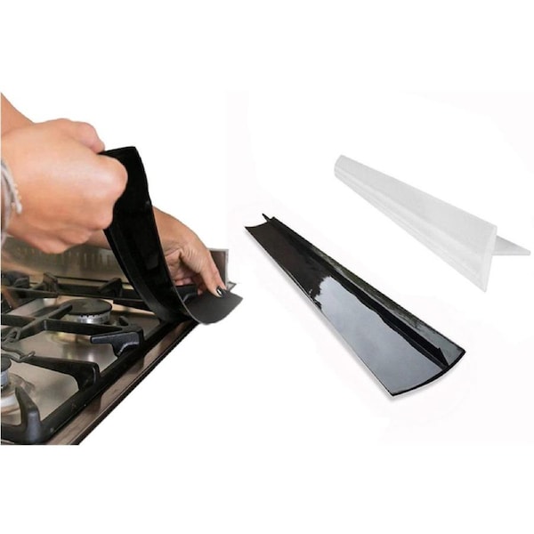 2Pcs Silicone Kitchen Stove Counter Gap Covers With Heat Resistant Wide Long Gap Filler