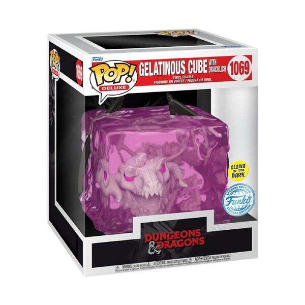 Funko POP Dungeons & Dragons Gelatinous Cube with Dracolich Glow Deluxe #1069