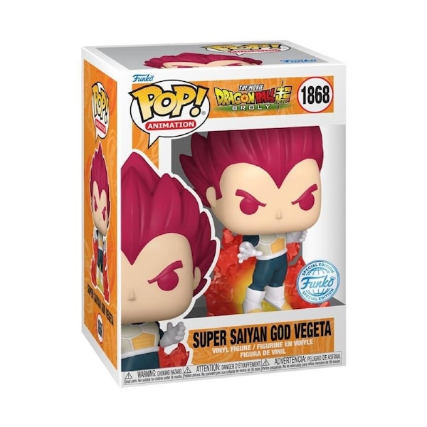 Funko Pop Dragon Ball Super: Broly - Super Saiyan God Vegeta #1868 Vinyl Figure