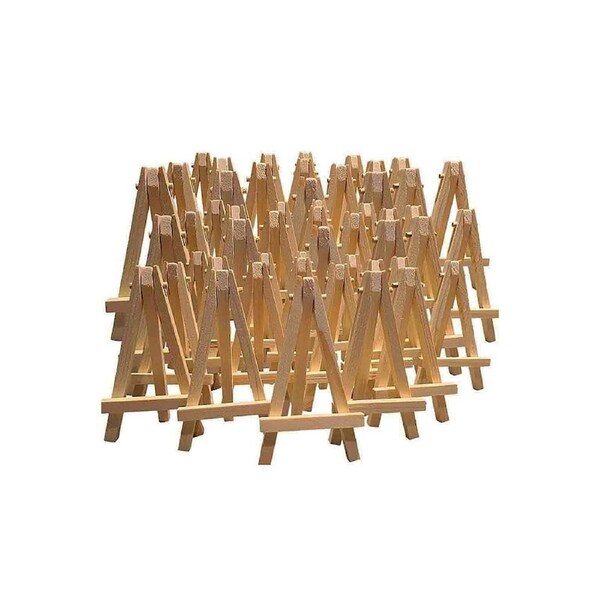 24 X Mini Wooden Easel Mini Timber Easel Miniature Wooden Easel 12cm H