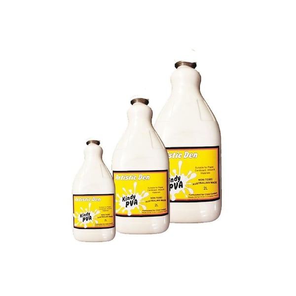 Kids PVA Glue Kindy PVA 2L Washable Kids Glue Kids Pva Pre School Glue Non Toxic