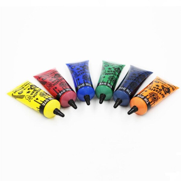 6 x 50ml Traditional Tie Dye Colors Up to 20 Projects