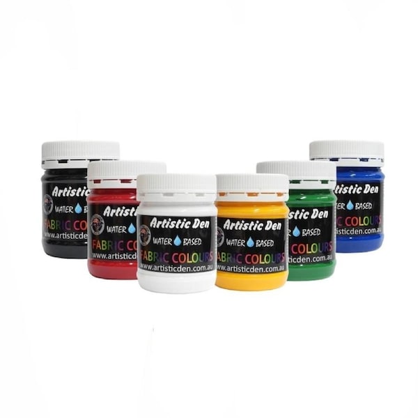 250ml Fabric Paints Primary Colors - Set of 6