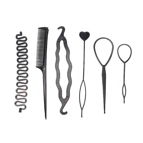 6X Hair Tools Set Design Styling Braiding Accessories DIY Girls Women Clip Pin