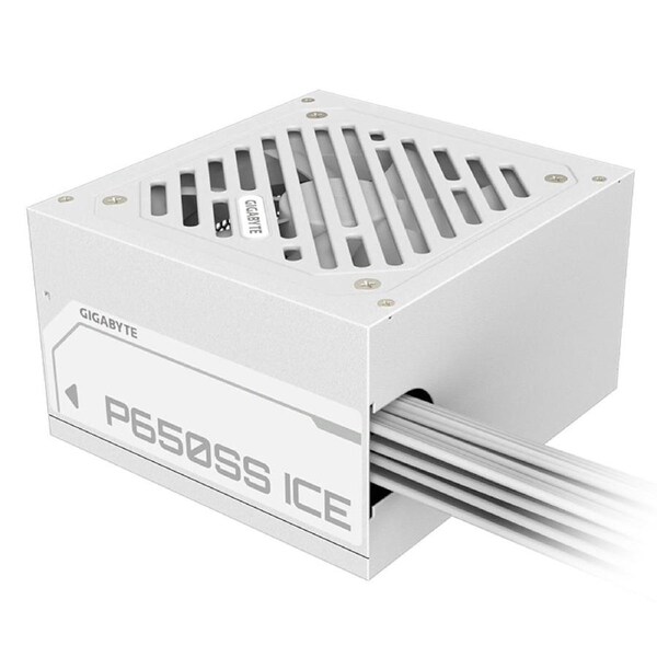 Gigabyte 650W P650SS Ice 80+ Silver Power Supply - Ice White (GP-P650SS ICE)