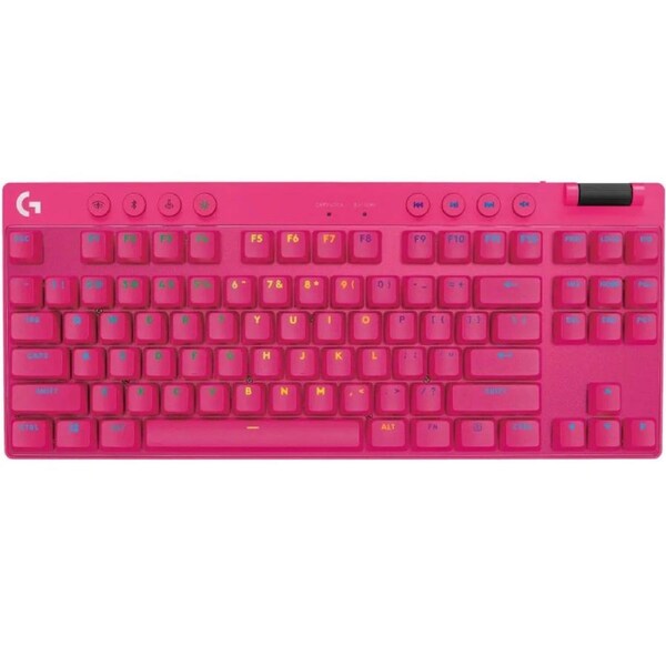 Logitech G PRO X TKL LIGHTSPEED Gaming Keyboard Magenta