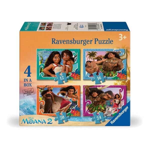 Ravensburger Disney Moana 4-In-A-Box Floor Jigsaw Puzzle Kids/Children 3y+