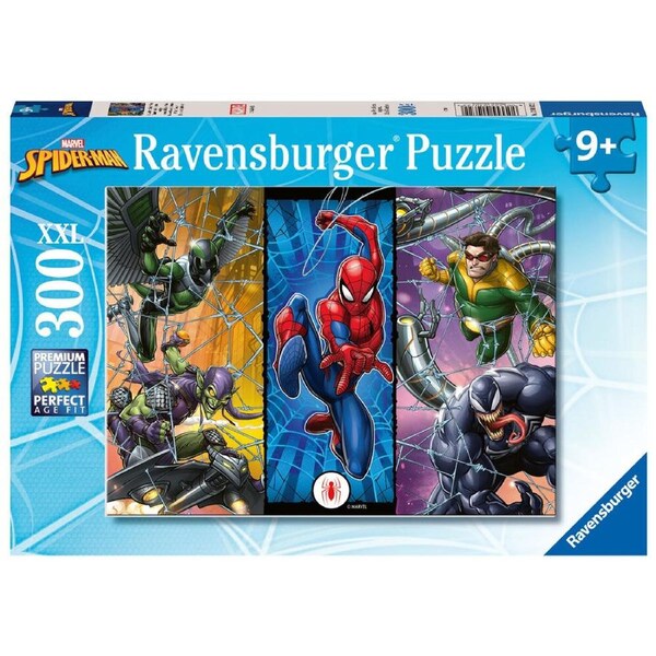 300pc Ravensburger Marvel Spider-Man Jigsaw Puzzle XXL 49x36cm Kids 9y+