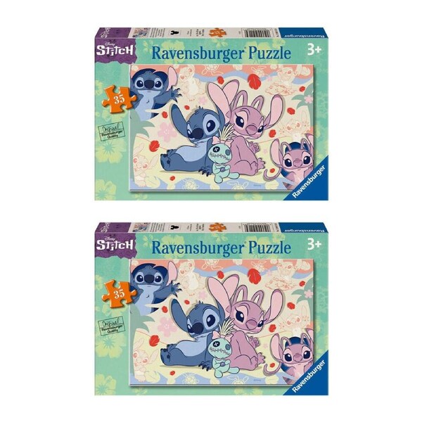 2x 35pc Ravensburger Disney Stitch Jigsaw Puzzle 0.2x28.1cm Kids/Family 3y+