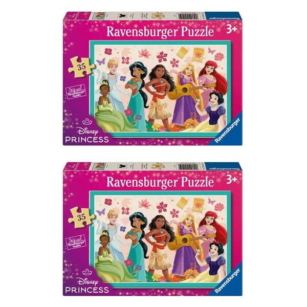 2x 35pc Ravensburger Disney Princess Jigsaw Puzzle 0.2x28.1cm Kids/Family 3y+