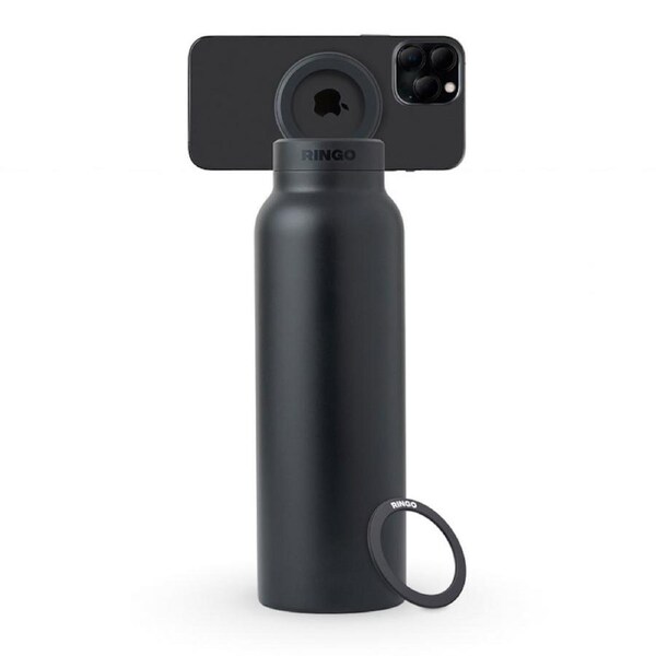 Ringo Water Bottle with Free Magnetic Booster Ring - Black Large 950ml(32oz) [B2BK32LSC1]