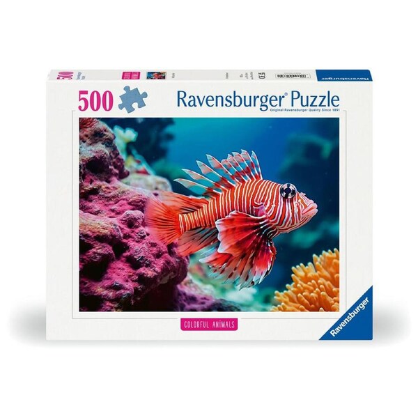 500pc Ravensburger Red Lionfish Jigsaw Puzzle Game 49x36cm Kids/Family 12y+