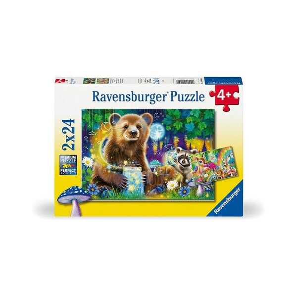 2x 24pc Ravensburger Loving Forest Friends Kids/Children Jigsaw Puzzle 3y+