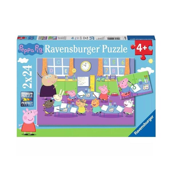 2x 24pc Ravensburger Peppa Pig Kids/Children Jigsaw Puzzle 37x 27cm 3y+