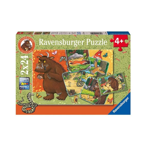 2x 24pc Ravensburger The Gruffalo Kids/Children Jigsaw Puzzle 26x18cm 3y+