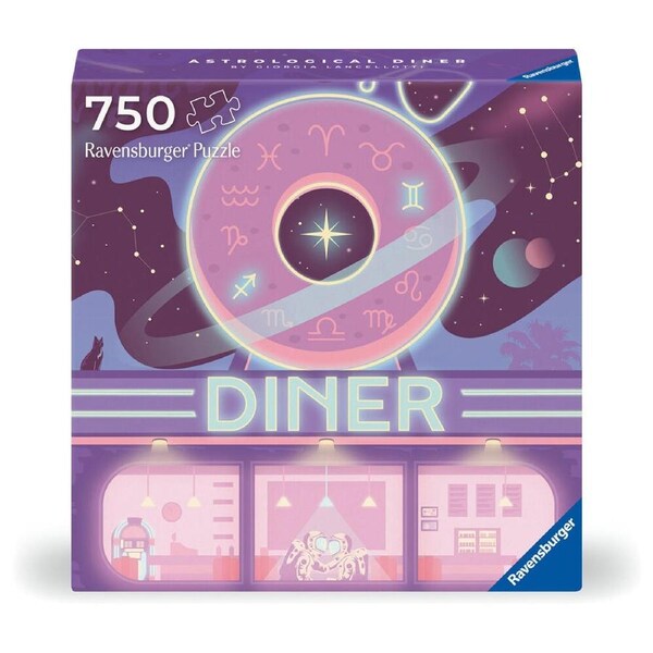 750pc Ravensburger Art & Soul Astrological Diner Jigsaw Puzzle 50x50cm 14y+