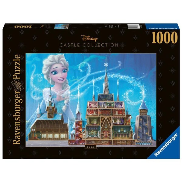 1000pc Ravensburger Disney Castles Elsa Jigsaw Puzzle Game 70x50cm 12y+