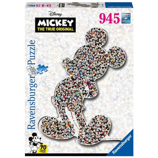 945pc Ravensburger Disney Shaped Mickey Jigsaw Puzzle Game 75x100cm 14y+
