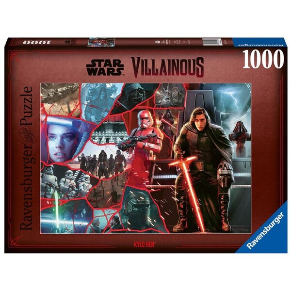 1000pc Ravensburger Star Wars Kylo Ren Jigsaw Puzzle Kids Game 70x50cm 14y+