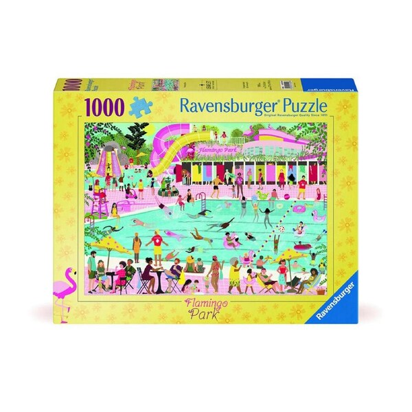 1000pc Ravensburger Flamingo Park Jigsaw Puzzle Kids/Children Game 70x50cm 14y+