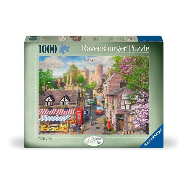 1000pc Ravensburger Down the Lane No5 Castle Lane Puzzle Game 70x50cm 14y+