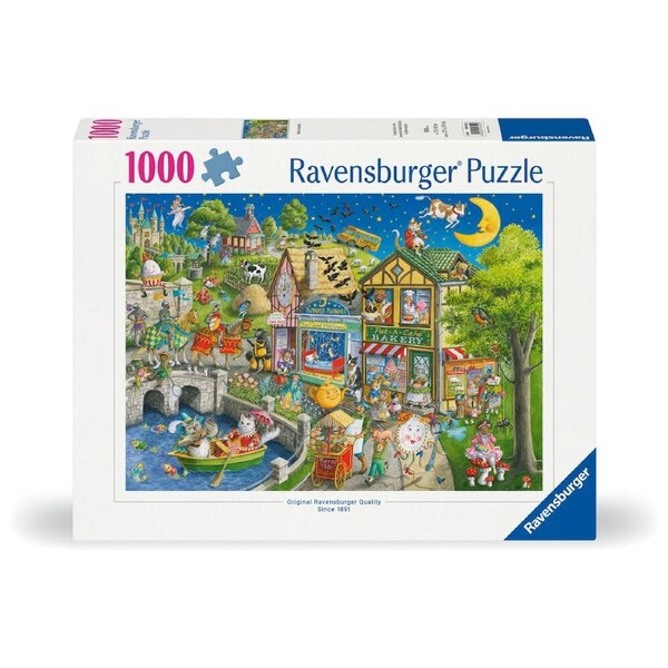 1000pc Ravensburger Mother Gooseville Jigsaw Puzzle Kids Game 70x50cm 14y+