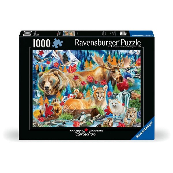 1000pc Ravensburger Wild Canada Jigsaw Puzzle Kids/Children Game 70x50cm 14y+