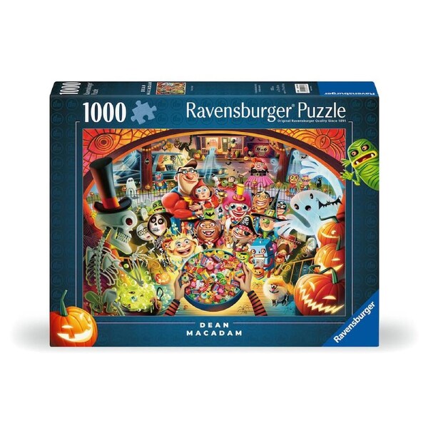 1000pc Ravensburger Trick or Treat Jigsaw Puzzle Kids/Children Game 70x50cm 14y+