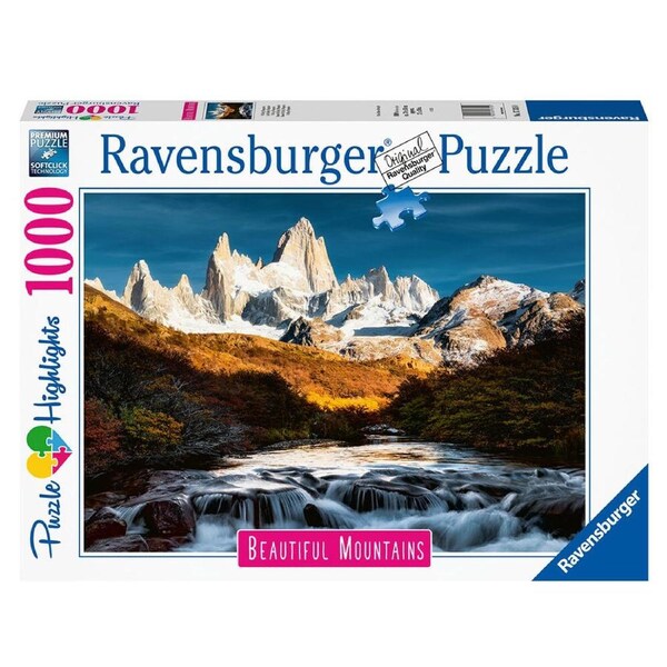 1000pc Ravensburger Mount Fitz Roy Patagonia Jigsaw Puzzle Game 70x50cm 14y+