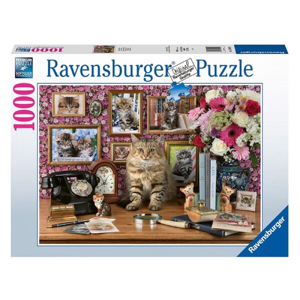 1000pc Ravensburger My Cute Kitty Jigsaw Puzzle Kids/Children Game 70x50cm 14y+