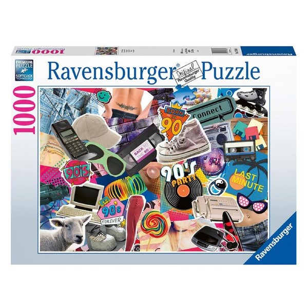 1000pc Ravensburger The 90s Jigsaw Puzzle Kids/Children Game 70x50cm 14y+