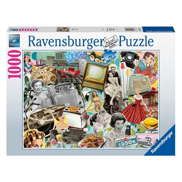 1000pc Ravensburger The 50s Jigsaw Puzzle Kids/Children Game 70x50cm 14y+