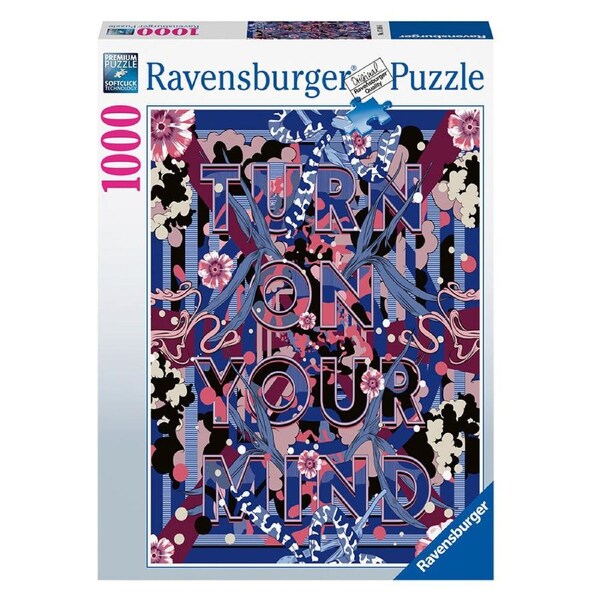 1000pc Ravensburger Turn on Your Mind Jigsaw Puzzle Kids Game 70x50cm 14y+