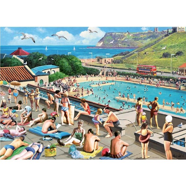 1000pc Ravensburger Leisure Days 8 Scarborough North Bay Puzzle 70x50cm 14y+