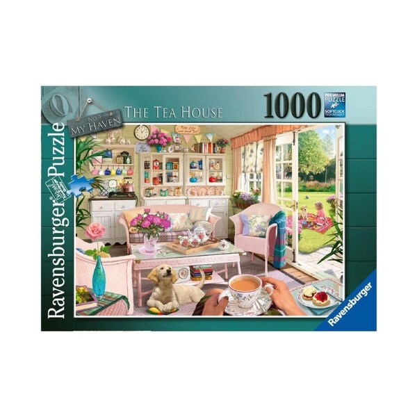 1000pc Ravensburger My Haven No 12 the Tea Shed Jigsaw Puzzle Game 70x50cm 14y+