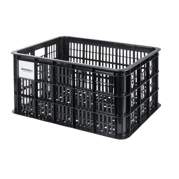 Basil Bicycle Crate Medium 29.5L Black MIK