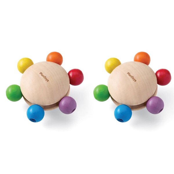 2PK PlanToys Pull & Grasp Wooden Sensory Kids Interactive Fidget Play Toy 9m+