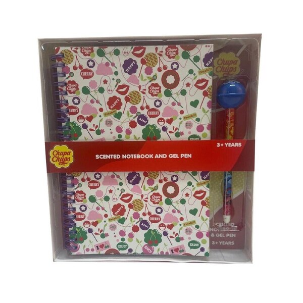 Chupa Chups Candy Scented Notebook & Pen Kids/Children Creative Writing Set