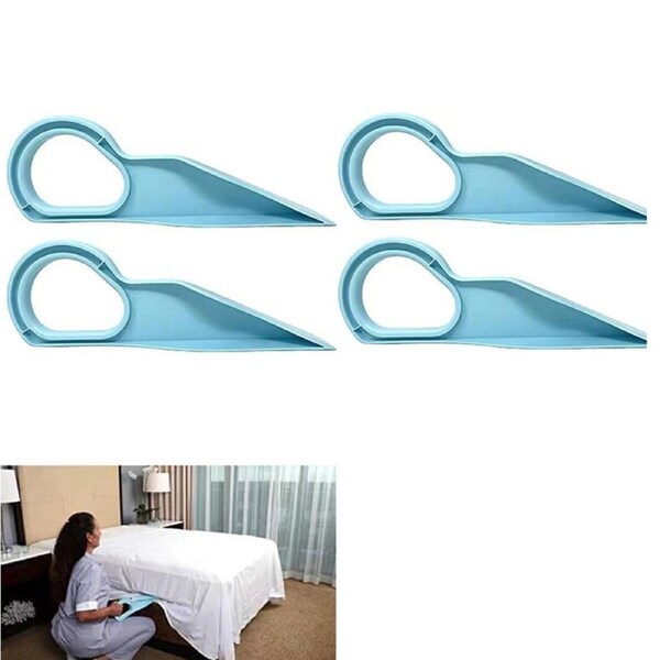 4pcs Bed Maker and Mattress Lifter Tool Lift and Hold The Mattress Ergonomic Mattress Wedge Elevator