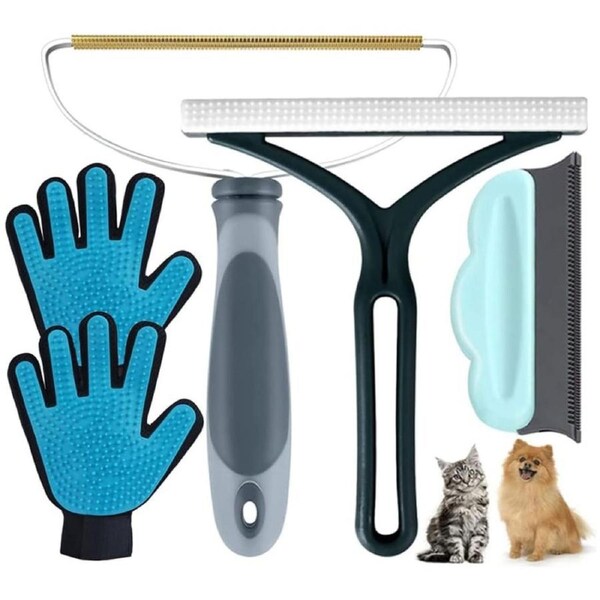 5Pcs Reusable Pet Hair Remover for Couch Rug Coat