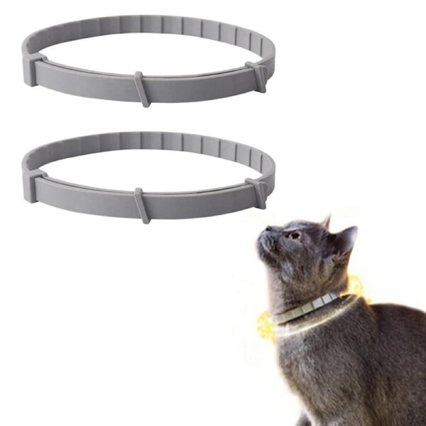 2Pack 38cm Adjustable Cat Dog Collar Flea and Tick Prevention