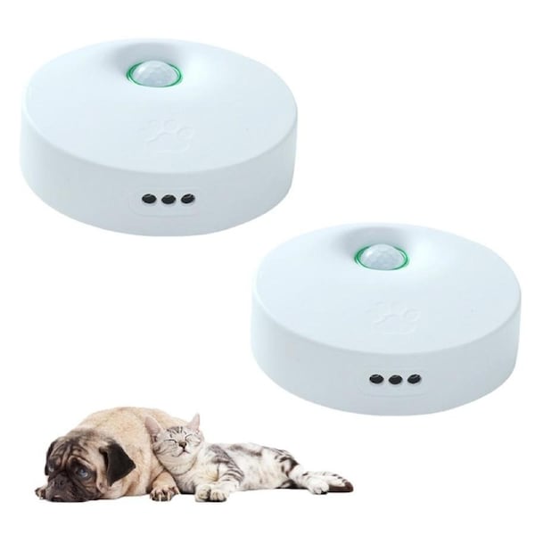 2pcs Pet Litter Deodorizer USB Rechargeable Odor Eliminator for All Kinds of Pets Room Wardrobe Kitchen