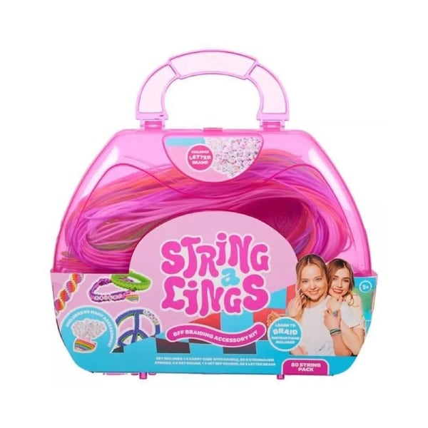 80pc Stringalings Bead DIY Jewelry/Bracelet Craft Kit Kids/Children 5y+