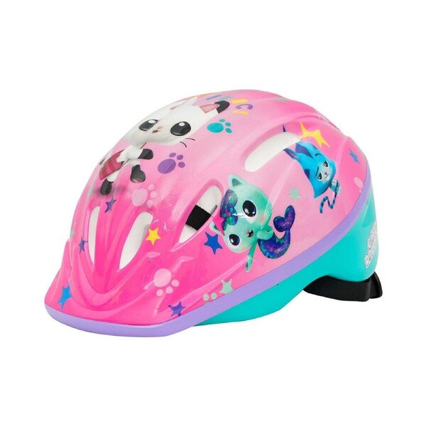 Gabbys Dollhouse Bicycle Toddlers Helmet 52-56cm Adjustable Helmet Pink 3y+