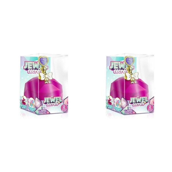 2PK Jewel Secrets Crystal Magic Ring Set Kids DIY Jewelry Ring Making Kit 4y+